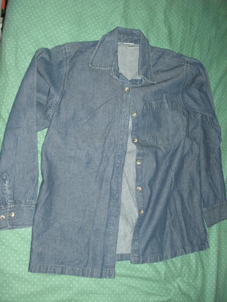 Chemise en jean manche longue